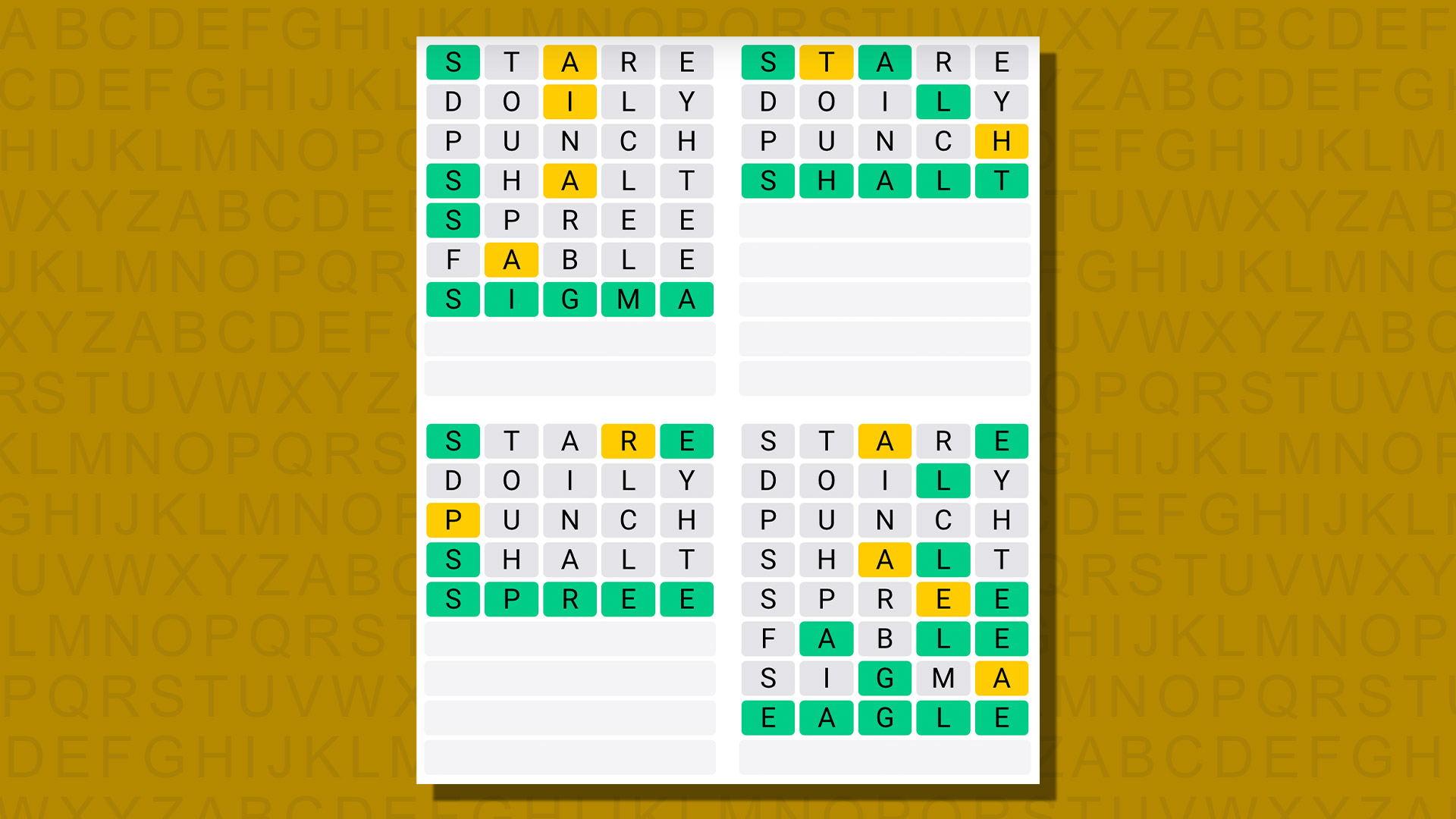 Quordle today – hints and answers for Thursday, January 25 (game #731)