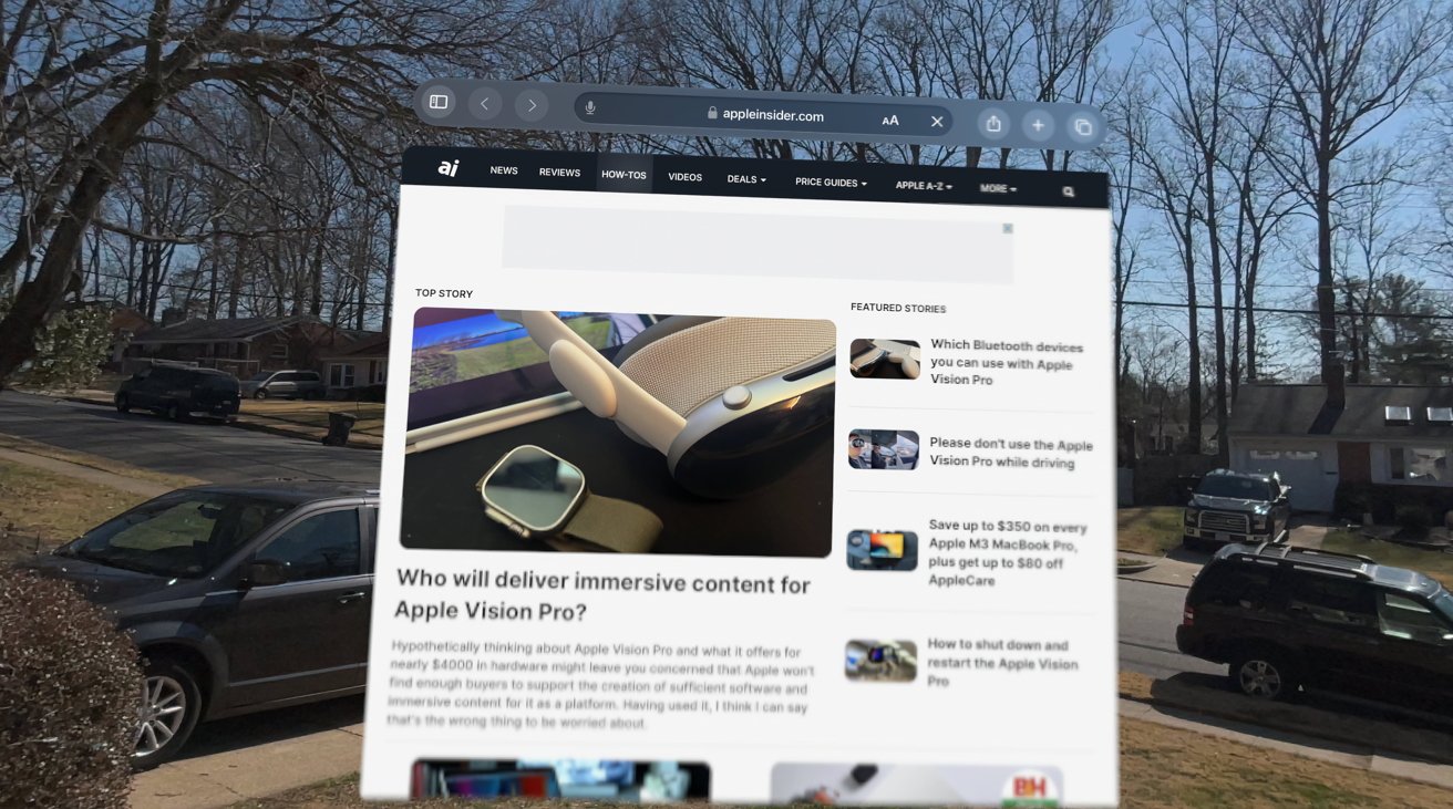 How to take screenshots and screen recordings of the Apple Vision Pro