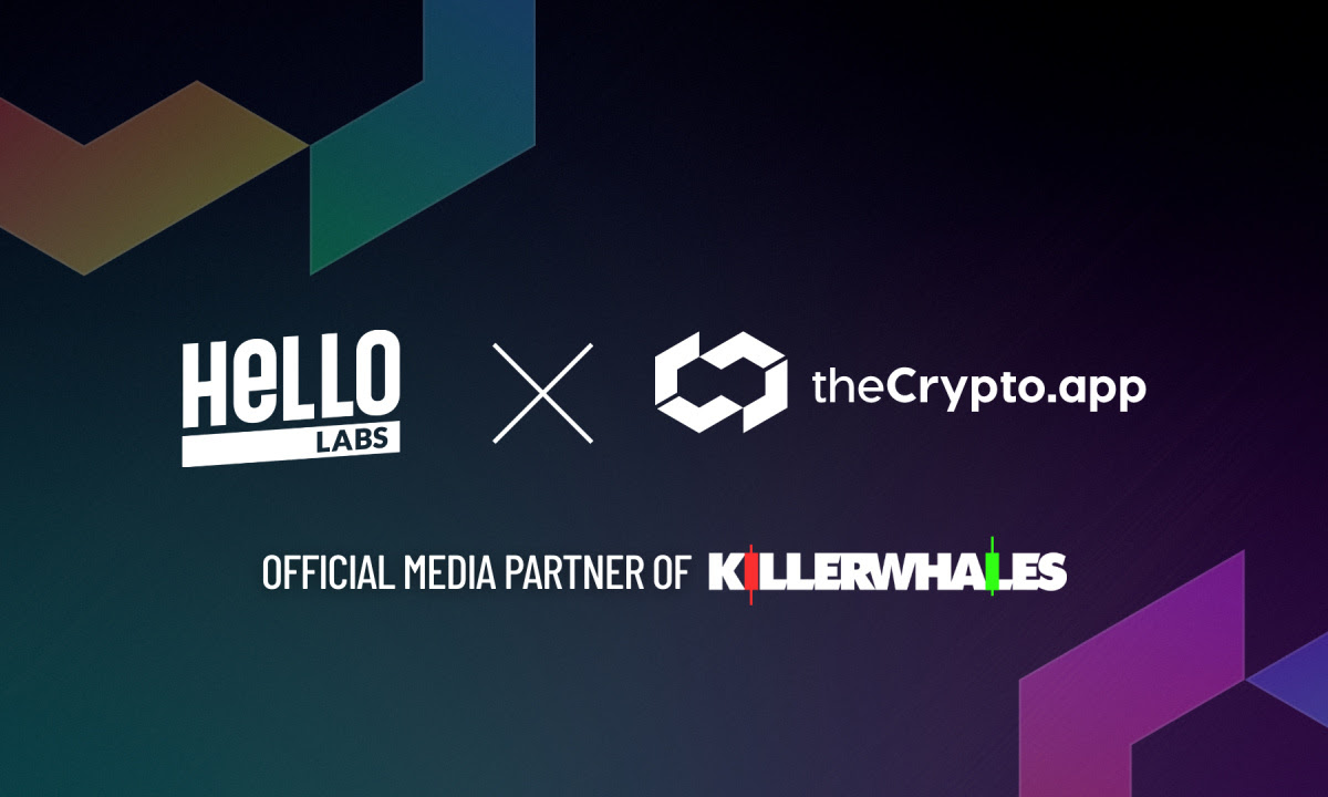 The Crypto App Joins ‘Killer Whales’ as an Official Media Partner Following Partnership with HELLO Labs