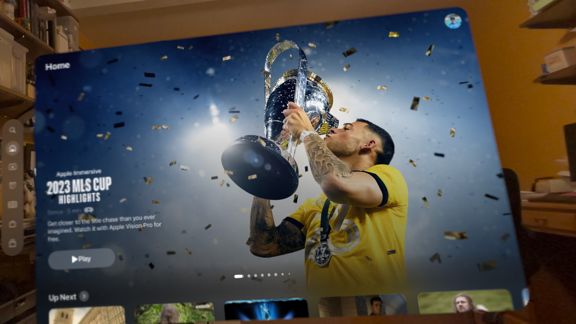 Vision Pro put me on the MLS playoffs field and it was so real I could almost smell the grass and taste the champagne