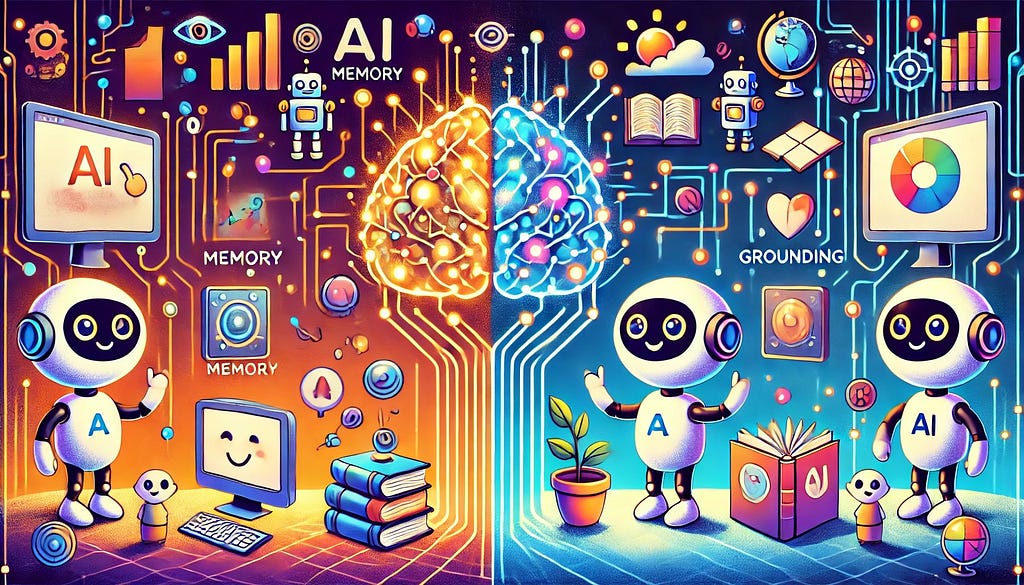 The Intersection of Memory and Grounding in AI Systems
