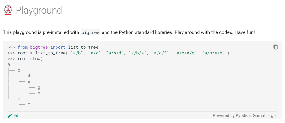 Python Code Playground in MkDocs