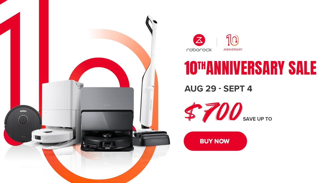 Celebrate 10 years of Roborock robot vacuum and mop combos with deals your family will love