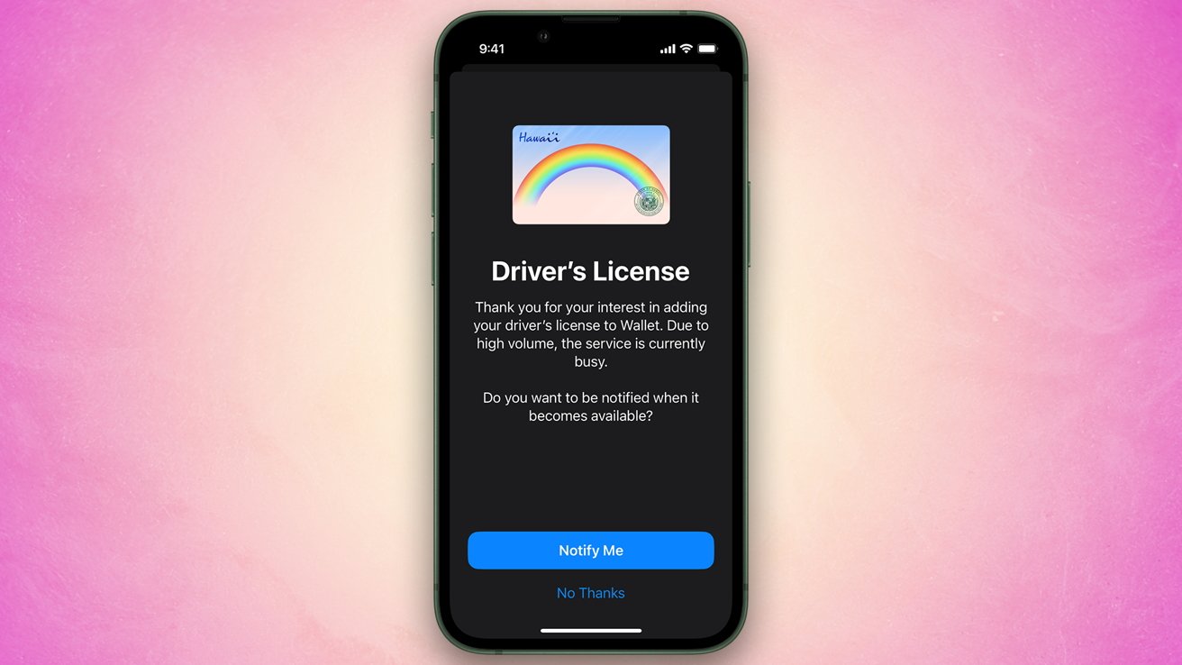 Apple Wallet now supports Hawaii driver’s licenses and state IDs
