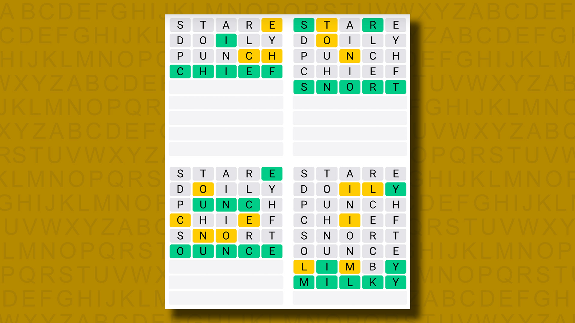 Quordle today – hints and answers for Tuesday, August 20 (game #939)