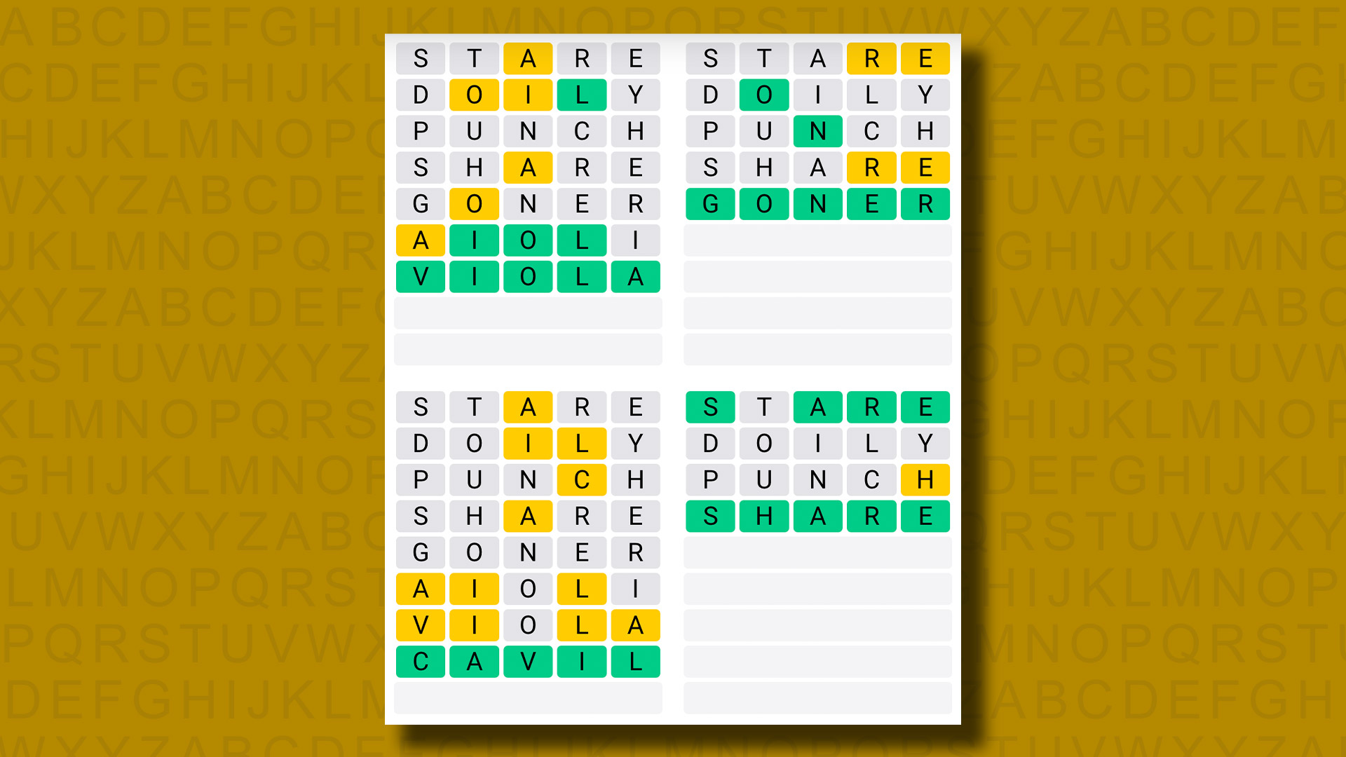 Quordle today – hints and answers for Wednesday, August 28 (game #947)