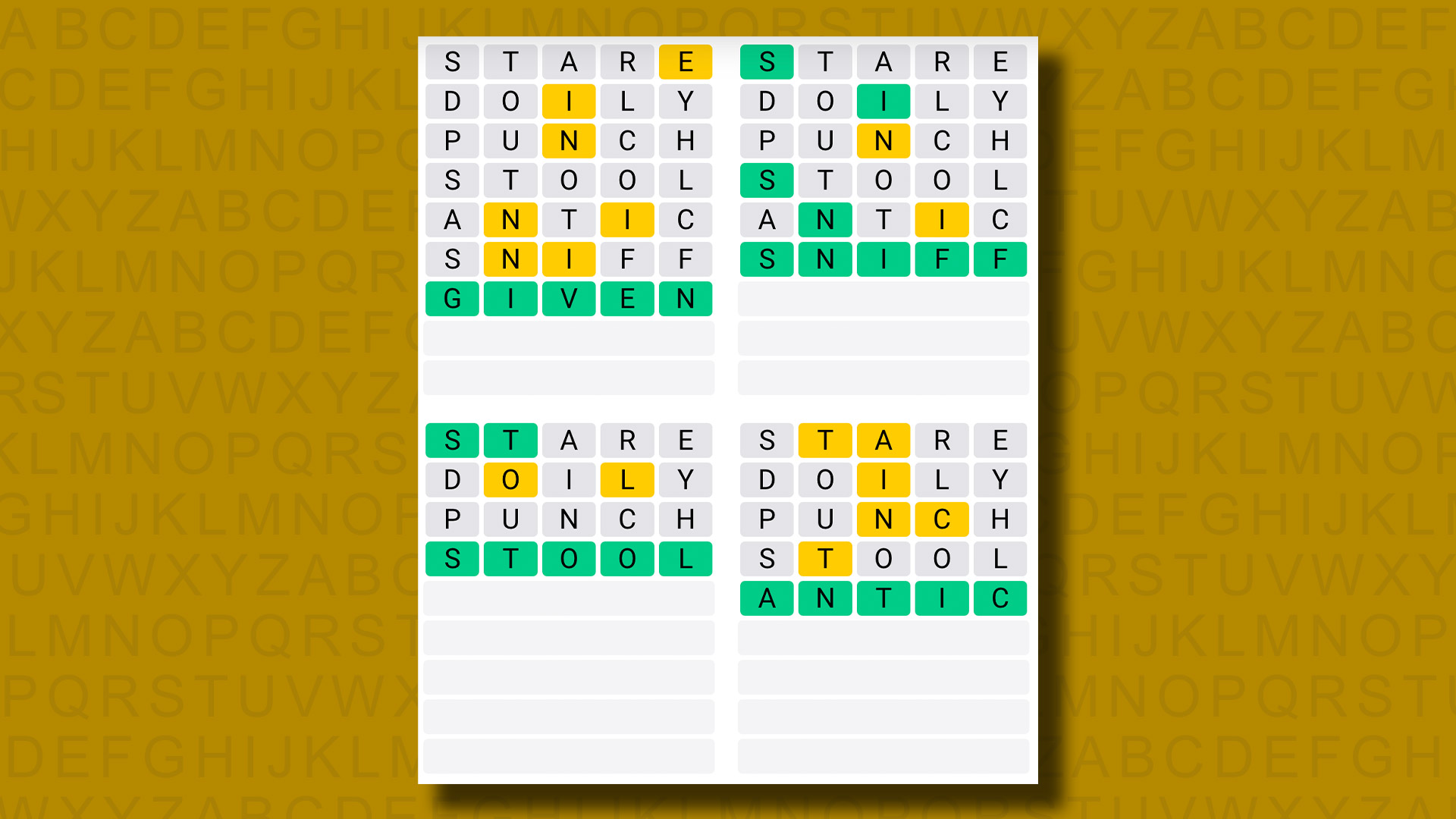 Quordle today – hints and answers for Monday, August 19 (game #938)