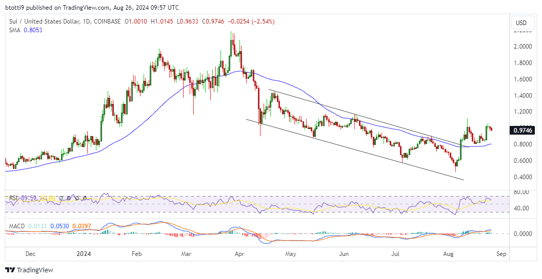 SUI, POODL price prediction as Binance lists TON meme coin DOGS