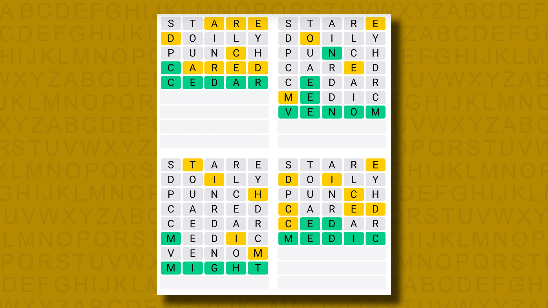 Quordle today – hints and answers for Wednesday, September 18 (game #968)