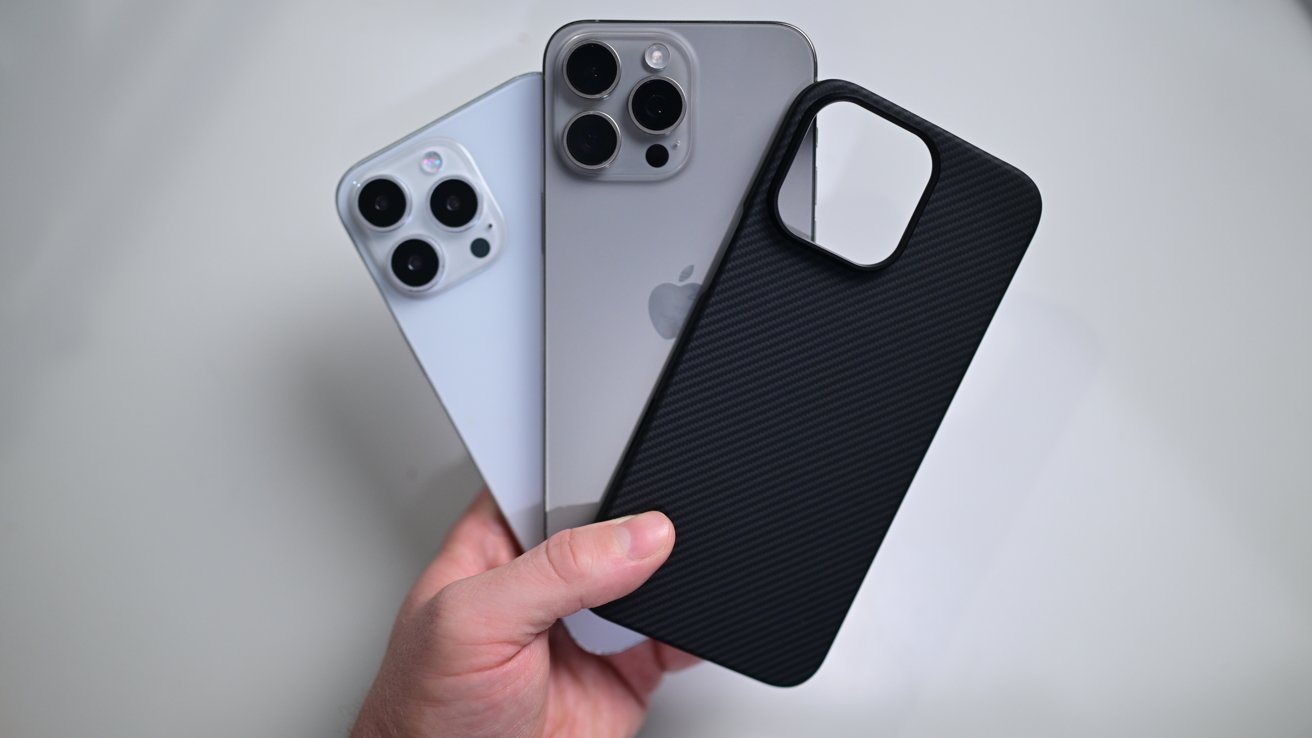 Compared: iPhone 15 Pro Max in an iPhone 16 Pro Max case