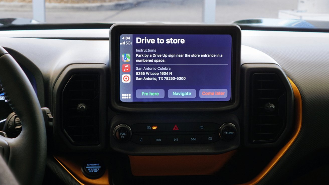 Target customers can now use CarPlay to make Drive Up orders more convenient