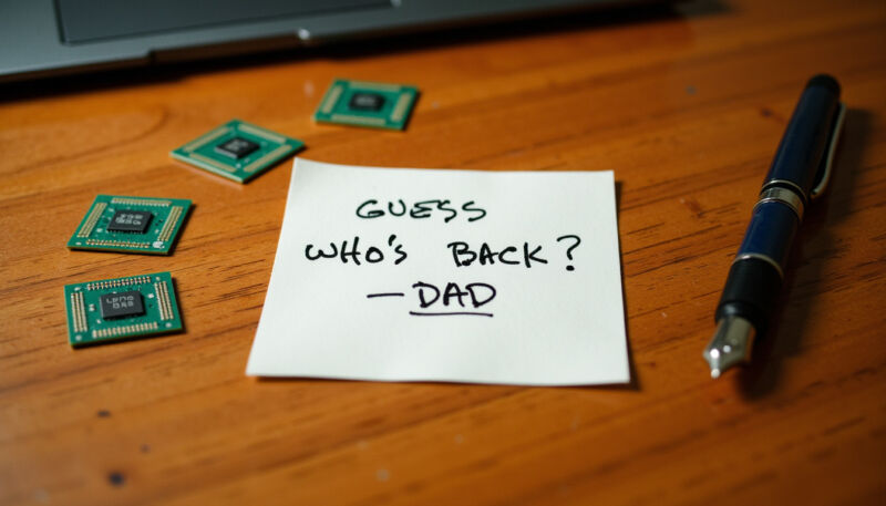 My dead father is “writing” me notes again