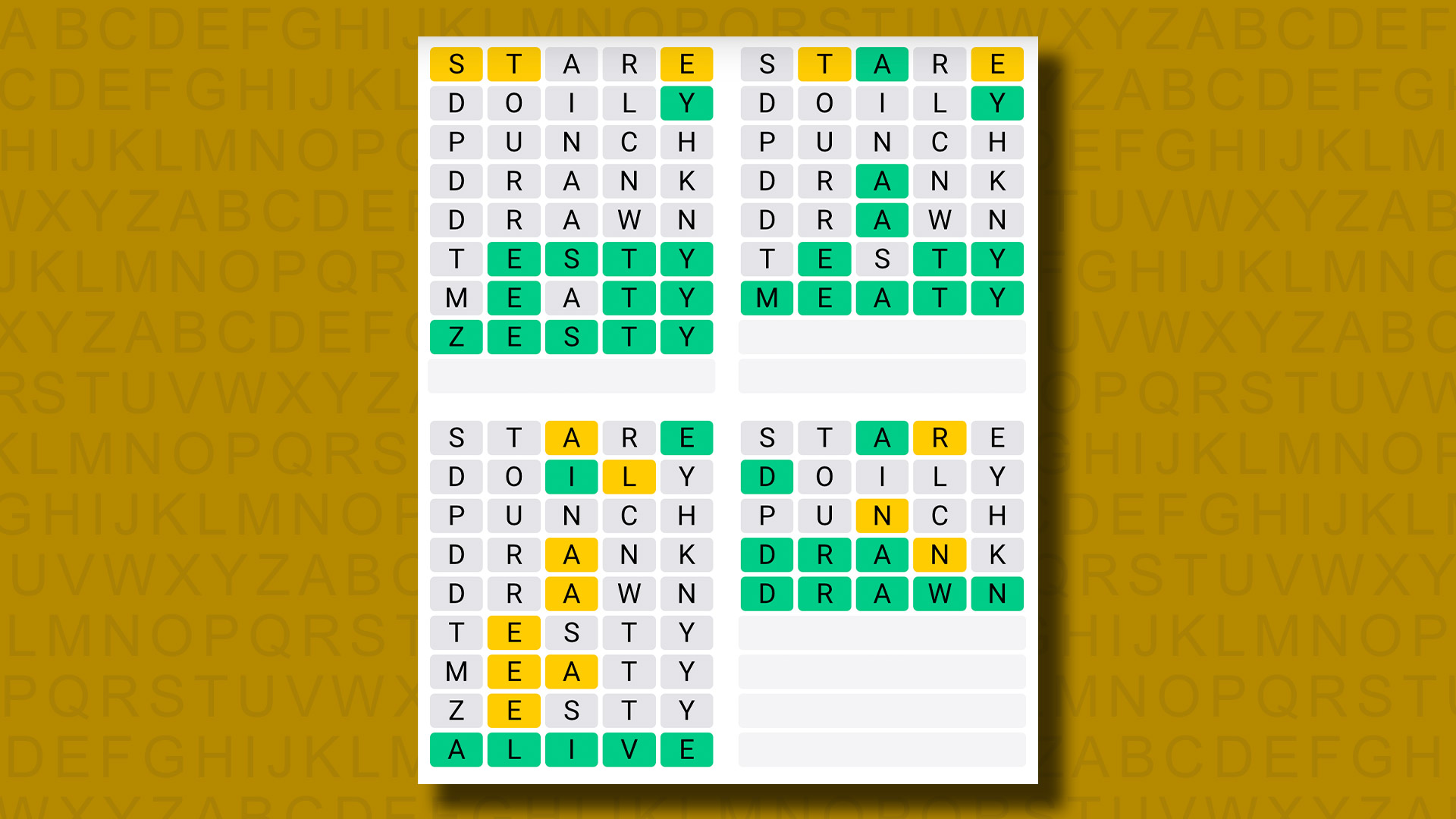 Quordle today – hints and answers for Sunday, September 22 (game #972)