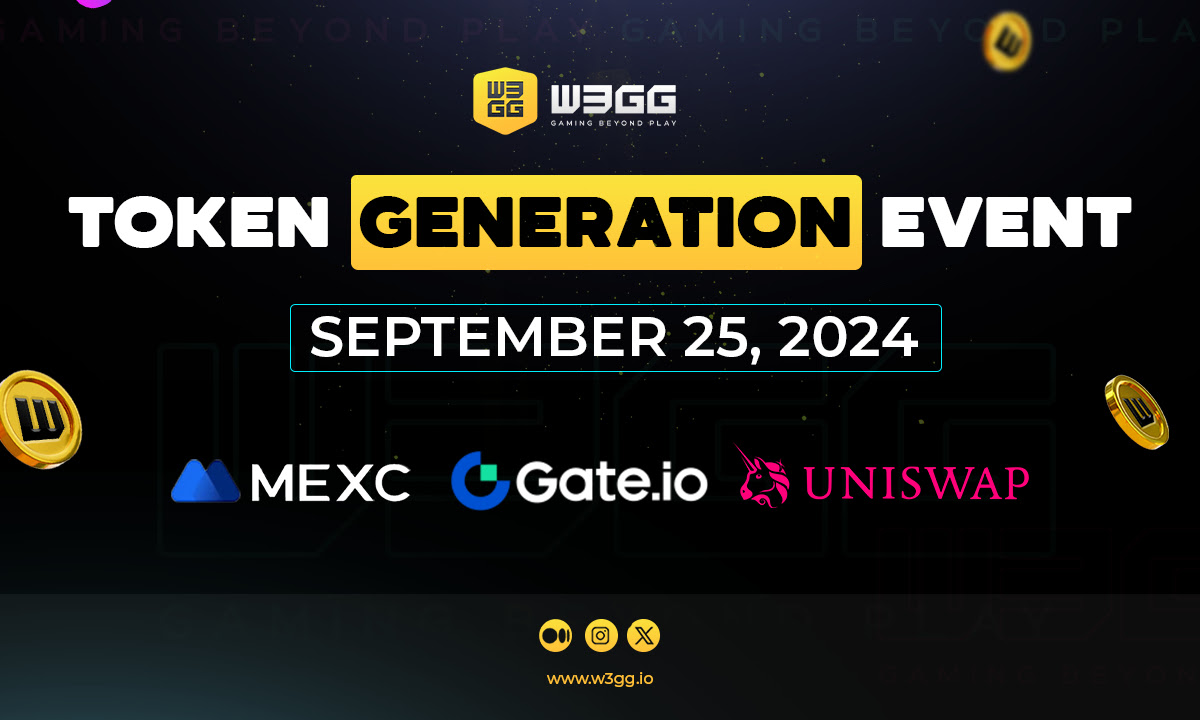 Decentralised Gaming Protocol W3GG Announces the Listing of its Native Token on Gate.Io, Uniswap, and MEXC