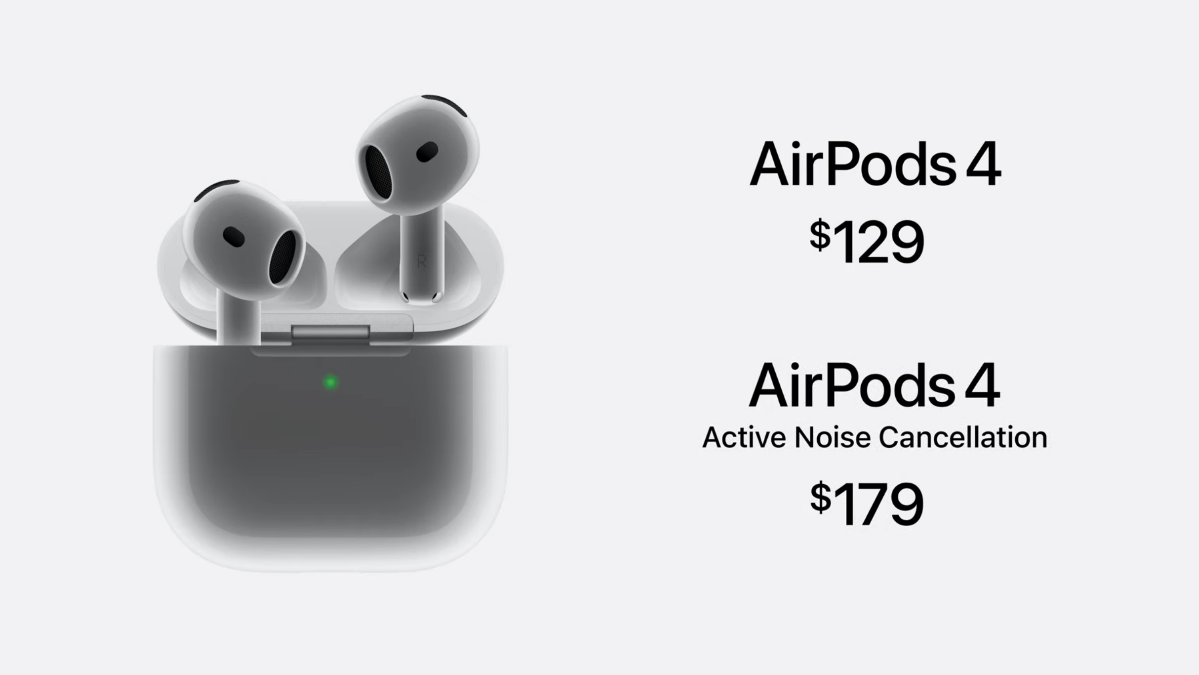 Apple AirPods 4 land in two options, one with noise cancelling:here are the differences