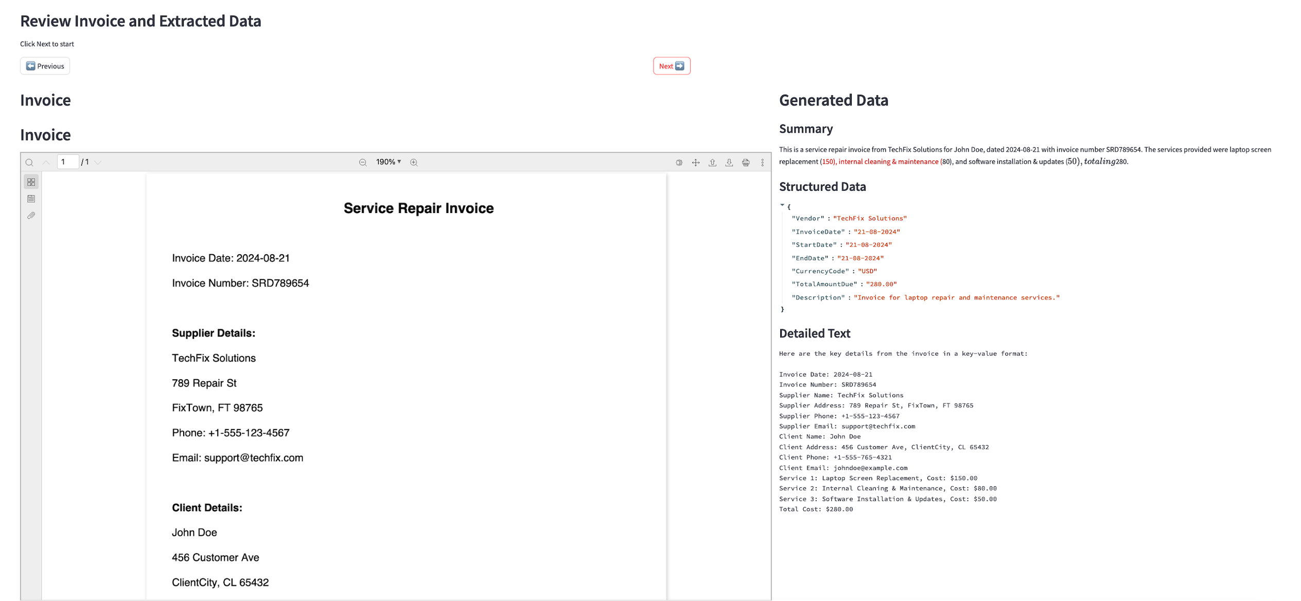 Automate invoice processing with Streamlit and Amazon Bedrock