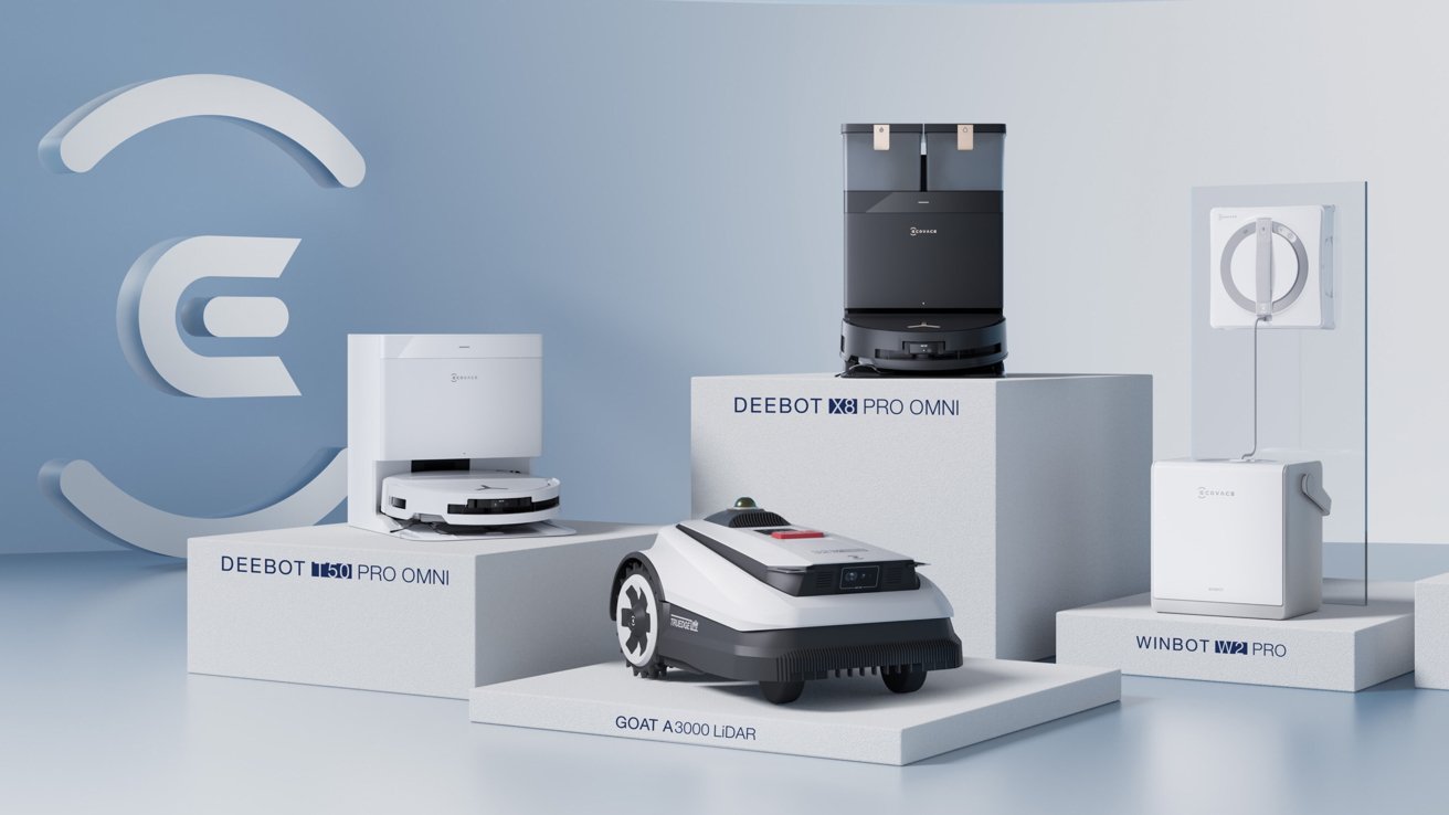 ecovacs debuts new Deebot X8 PRO OMNI vacuum with self-washing mop at CES 2025